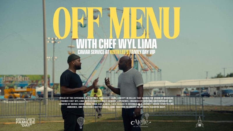 OFF MENU with Chef Wyl Lima - Caviar Service at Keith Lee's Familee Day
